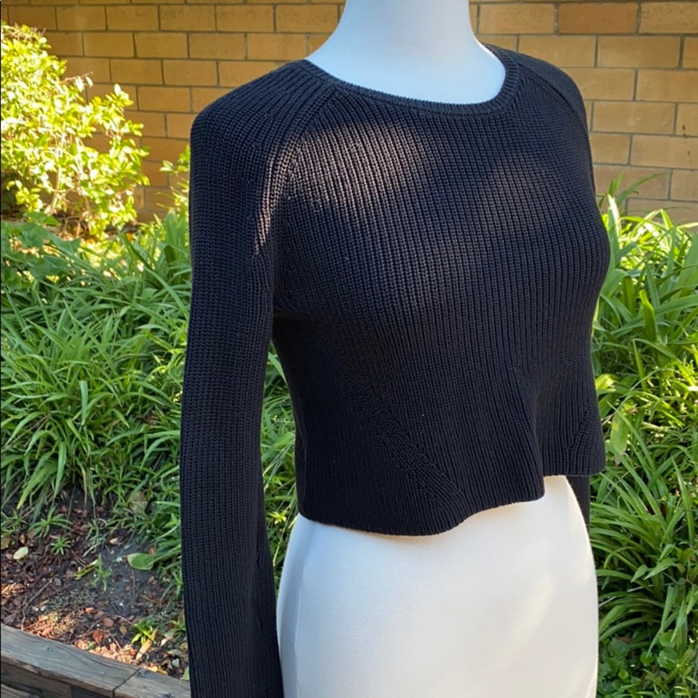 White house black market black crop sweater - Picture 3 of 5